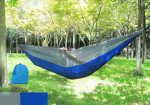 BXT Superb Strong Lightweight Travel Hammock Garden Outdoor Camping Portable Parachute Nylon Single Hammock 230*90CM