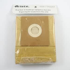 ARIETE KIT 10 SACCHETTI ORIGINALI PER ASPIRAPOLVERE 2732 ECO POWER 00P2732  : Amazon.it: Casa e cucina
