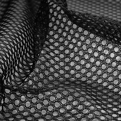 Insektenschutz - Fliegengitter - Schutznetze - Baldachin - Mückenschutz - Stoff - Meterware - 100 % Polyester (Schwarz)