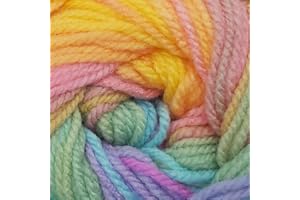 JAMES C. BRETT Wendy Wools Giggles Rainbow Double Knitting 100g Ball Multicoloured (WG11)