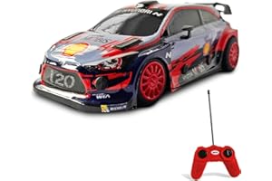 MONDO Motors, Hyundai I20 WRC, Modèle à l'échelle 1:24 -jusqu'à 8 km/h de Vitesse, Voiture radiocommandée Jouet - 63668, Gris