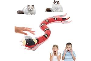 HIULLEN Smart Sensing Schlangen Spielzeug, Elektrisches Schlange Spielzeug, Interaktives Katzenspielzeug, USB-wiederaufladbares, Smart Sensing, für Streich, Kinder, Haustiere Interaktives