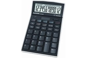 Aurora DT920P Professional/Desk Display Calculator with adjustable display, Black