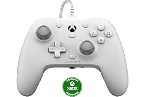 GameSir G7 HE Mando con cable, Mando con licencia oficial para Xbox Series X|S, Xbox One, Windows 10|11, PC, Mando de videojuegos con sticks de efecto Hall (Blanco)