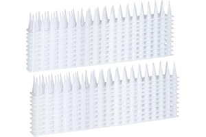 KOKMEYA Espigas para pájaros, dispositivo disuasorio de pájaros de 22 pies para pájaros, palomas, pájaros carpinteros, ardillas, mapaches, gatos, disuasorio de pájaros de plástico para exteriores,