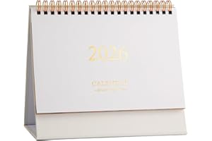 MAMACHU Calendario De Sobremesa 2025-2026 – Calendario De Julio De 2025 a Diciembre De 2026, 18 Meses, Año Escolar, Calendario Mensual Flip Con Planificador Mensual, Ideal Para Oficina Y Hogar