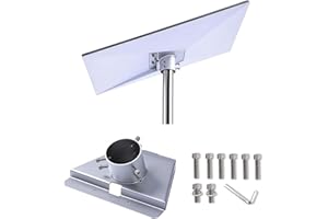 HKQBXO Kompatybilny z uchwytem Starlink Mini Gen 3, zestawem montażowym i płytą montażową V3, wyposażony w adapter rurowy, zestaw montażowy do Starlink