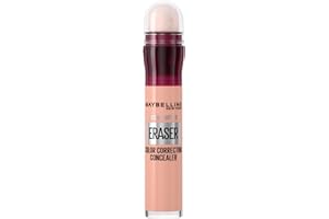‎MAYBELLINE Maybelline New York Eraser Eye, Colour Correcting Concealer, Neutralizes Blue Hues & Hyperpigmentation, Natural Soft-Focus Finish, Dermatologist Tested & Suitable for Sensitive Skin, (05, Brightener)