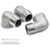 ERGAOBOY Edelstahl Rohrverschraubungen 3/4' - 2 Stück Für Wasser & Luft