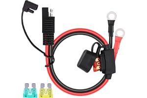 Dongge 10 AWG tråd SAE till O-ringklämma, SAE-batterianslutning, 40 A 2-stifts snabbkoppling SAE-batterikabel förlängningskab