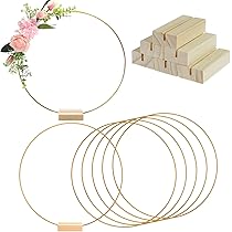 6 Goldene Metallringe 20cm - DIY Deko Ringe Für Blumenkränze Und Traumfänger