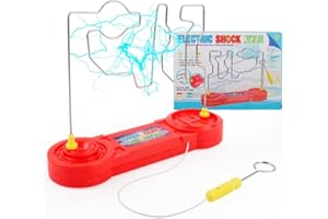ARTOCT Choc électrique Tactile Labyrinthe Collision Choc électrique Jeu Jouet Fil compétence Labyrinthe Science expérience Jouets pour Enfants Adultes