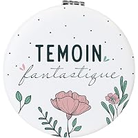 Stylo Personnalisé Témoin Mariage Feuille D'Or - Gravure Laser, Étuie - Cadeau Chic Et Original