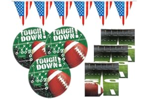 American Football Superbowl 25 Teile Party Deko Set 8 Personen