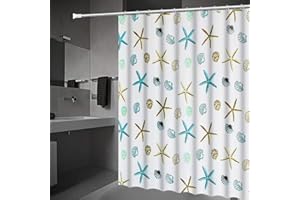 Eco Memos - Cortinas de Ducha Resistentes al Moho, Cortinas de Ducha Extra largas con Ganchos en Forma de U, antibacterianas, Impermeables, 180 x 180 cm, 180 x 200 cm, 200 x 200 cm