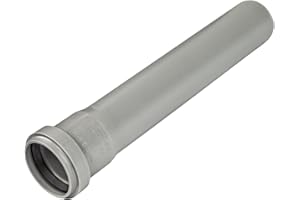 Ostendorf Tubo HT, Tubo di Scarico, Diametro 70 mm, Lunghezza 1000 mm, Grigio Polvere RAL 7037