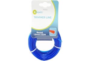 Dapetz ® 1.5mm x 15m Blue Trimmer Strimmer Line Wire Cord Flymo, Garden Grass Trimmer Cut Nylon Petrol Trimmer Durable Trimmer Line Spool for grass cutter .