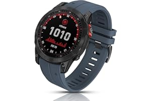 KITWAY-MY Armband für Garmin Fenix 6X /Fenix 6X Pro/Fenix 7X/Fenix 5X /Fenix 5X Plus/Fenix 3 /Fenix 3 HR, 26mm Breite Silikon Estrazarmband Quick-Fit Uhrenarmband für Garmin smartwatch (Blau-2)