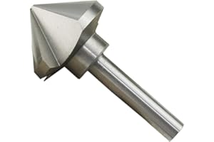 KATSU TOOLS Countersink Drill Bit, KATSU HSS 6542 Countersink Drill Bit 90 Degrees 50mm 3 Flute Chamfer Cutter Drill Bit for Wood Steel Metal Machine Tools, Positioning Drill Mill Cutter 12740625