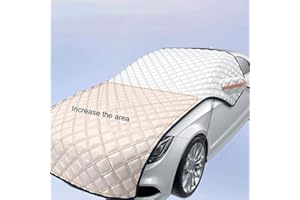 CARROTERR Universal Thicken Car Cover Extra Large Car Windshield Hood Protection Cover Sunshade Frost Snowproof Protector