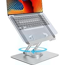 OMOTON Tablethouder, 360 graden draaibaar, verstelbaar, voor tafel, multi-hoek, mobiele telefoonhouder, tafel en bureau, van aluminium, compatibel met iPad Pro/Air/Mini, iPhone