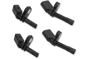 Fit4drive 4PCS Front Rear Left & Right ABS Wheel Speed Sensor Kit For For Volkswagen MK5 MK6 Platform Vehicles, VW Golf Jetta Passat Touran Tiguan 1K0927807 1K0927808 7H0927803 7H0927804