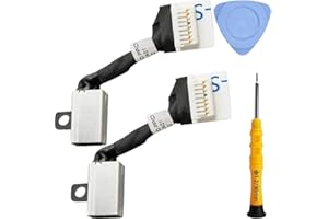 ZHUROUPU 2Pz 45W DC Jack Cavo di Alimentazione Spina Porta di Ricarica Presa per Cavo Sostituzione del Computer Portatile per dell Inspiron 15 5582 5583 5584 7580 P85F P85F001 per Latitude 3500 3400