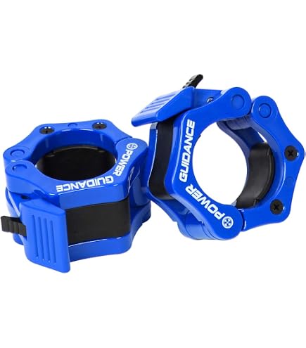 PSOWQ Colliers de Serrage antidérapants de 2,5 cm pour haltères - Écrous hexagonaux - pour haltères, haltérophilie, Fitness, entraînementpour Barres d'haltères entraînement Sport 25mm - Lot de 6