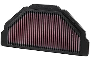 K&N Filtro Aria di ricambio compatibile con Kawasaki ZX6R Ninja 1998-2002 ZZR600 2005-2008 (KA-6098)