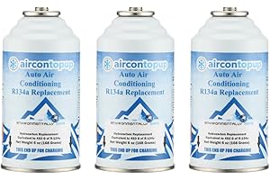 AIRCONTOPUP.COM Car Aircon Air Con Air Conditioning Top Up Recharge Refill Regas Can x 3 DIY Gas