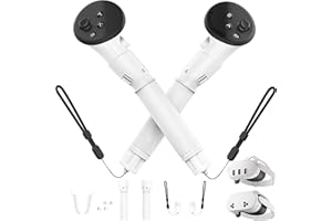MINGZE Poignées de Contrôleur, Poignée D'extension Compatibles avec Oculus 3S/ 3 Accessoires, Antidérapant en Silicone Sangles de Contrôleur