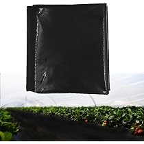Bâche Noire Agricole 2x6m - Anti-Mauvaises Herbes - Polyéthylène 4mil - Pour Jardin, Serre