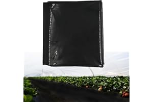 Ricofot Telo per Pacciamatura, 2x6 m Telo Pacciamatura, Impermeabile Telo Anti Erbacce, Resistente allo Strappo Pacciamatura, Telo Pacciamatura Orto Adatto per Case Stagni Fiori Giardini Serre