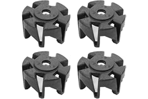 Abledance 4 piezas plásticas de la licuadora pie de la cuchilla eje de la PC para HR2003 HR2004 HR2006 HR2024 HR2027