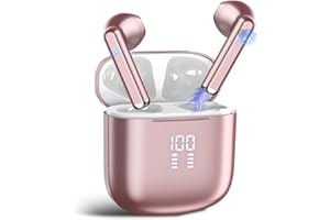 DBASNE Ecouteur Traducteur Instantané, Bluetooth 5.4 Ecouteurs sans Fil AI Traduction Vocale Instantanée, 164 Langues et 7 Modes de Traduction, ENC Réduction Antibruit Mic Casque pour Voyage/Affaires/Études