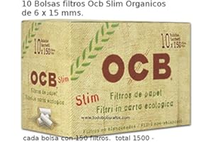 1500 filtros - Boquillas orgánicas OCB de filtro 6mm (150x10 bolsas)
