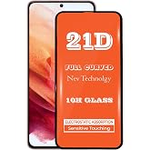 Samsung Galaxy S21 ile Uyumlu Tam Kaplayan 21D Temperli Ekran Koruyucu Cam