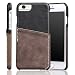 Produktbild Tasche Neu Apple iPhone 6 Plus/6S Plus Hülle Leder [Schwarz+Grau] ISENPENK Wallet,iPhone 6 Plus/6S Plus Hülle Silikon Hardcase Muster Case Handyhülle Lederhülle 2-in-1 Geldbörse Tasche,Schutzhülle Tasche Credit Card Slots