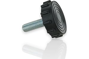 DL-pro pie de aparato Soporte para Bosch Siemens 00622591 622591 Tornillo de ajuste Tornillo de nivelación del suelo longitud 38mm rosca M8 para combinación frigorífico-congelador