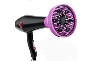 TEKSHOPPING Diffusore in Silicone per Phone Asciuga Capelli con Collo da 4.2 – 4.8 cm Asciugacapelli Richiudibile | Dimensioni in Descrizione per Compatibilità Col Vostro Phone | Colore Selezionabile (Rosa)