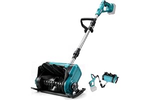 Batteri snöslunga för Makita 18 V, 33 cm, 8 m – borstlös (utan batteri) | 22 000 RPM borstlös elektrisk snöslunga trådlös snösläde för gångvägar och terrasser