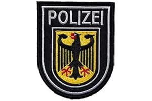 Ohrong Toppa tattica ricamata con aquila polizei della Germania Sheild militare bracciale morale distintivo emblema applique