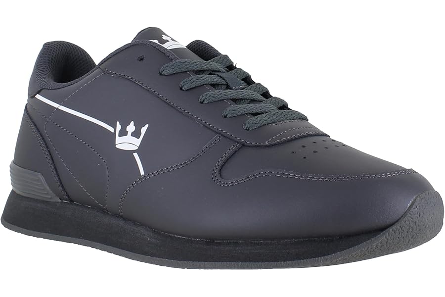 Crown King Mens/Womens Leather Lace Up/Touch Fasten Crown Green Bowls Sports Shoes Trainers