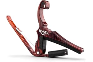 Kyser Capodastre Quick-Change pour guitares acoustiques à 6 cordes, Palissandre, KG6RW