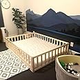 HomeForDreams: Toddler Floor Bed, Montessori Inspired Bed Frame with Slats and Door, Ideal for Independent Sleepers, (190 x 135 cm)