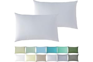 P'tit Basile - Taie d'oreiller 40x60 cm - Lot de 2 taies d Oreiller bébé Enfant - Gris Perle - 100% Coton Bio 57 Fils certifié sans Substance nocives - pour lit 60x120 70x140 cm Berceau cododo