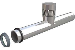 Bonomini AIRPIPE VALVOLA DI IMMISSIONE ARIA CROMATA - Diam. 32 x 250 mm