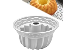 Gugelhupfform Silikon, 1 Stück 28cm Silikon Backform Gugelhupf,Antihaft Silikon Kuchenform mit 2 Griffe Sehr Praktisch (3)