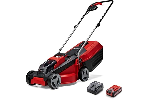 Einhell Tondeuse à Gazon sans Fil GE-CM 18/30 Li Kit Power X-Change (18 V, Largeur de Coupe 30 cm, Surface conseillée 150 m²) Livré avec Batterie 3,0 Ah et Chargeur