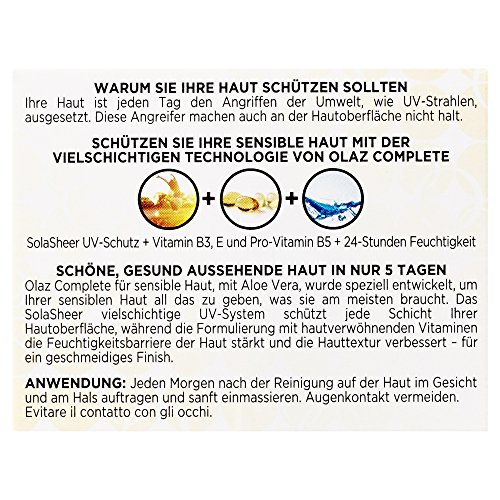 Olaz Complete Tagespflege mit LSF 15 für empfindliche Haut, 50 ml - 2
